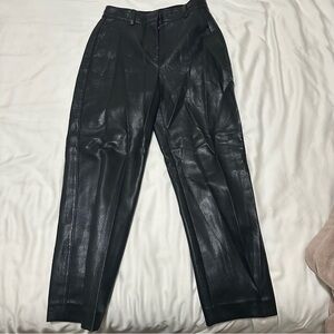 Aritzia Babaton Black Leather Pants